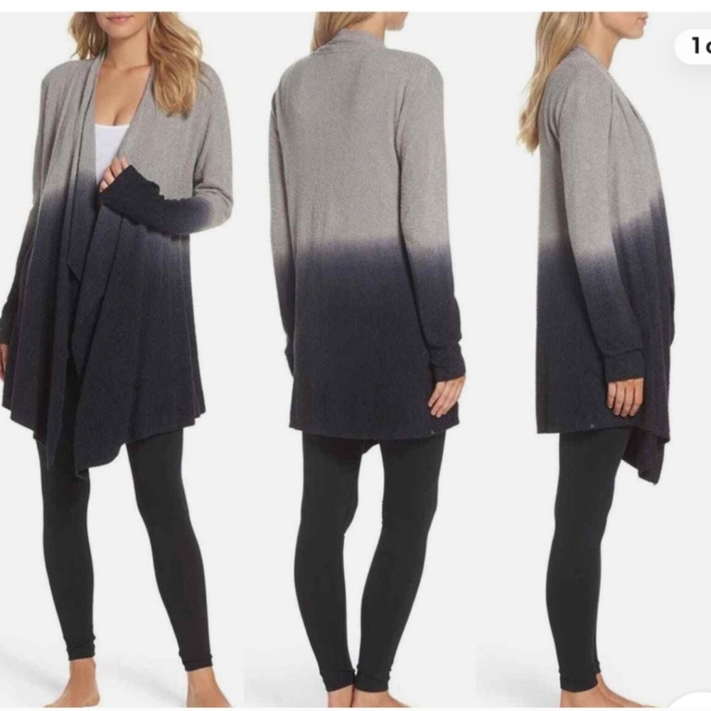 Barefoot Dreams Bamboo Cardigan Ombre Color Sweater